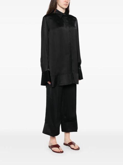 TOTEME soft tuxedo shirt - Black