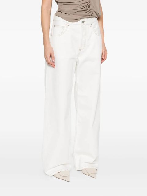 Jacquemus Le De-Nimes wide-leg jeans - White