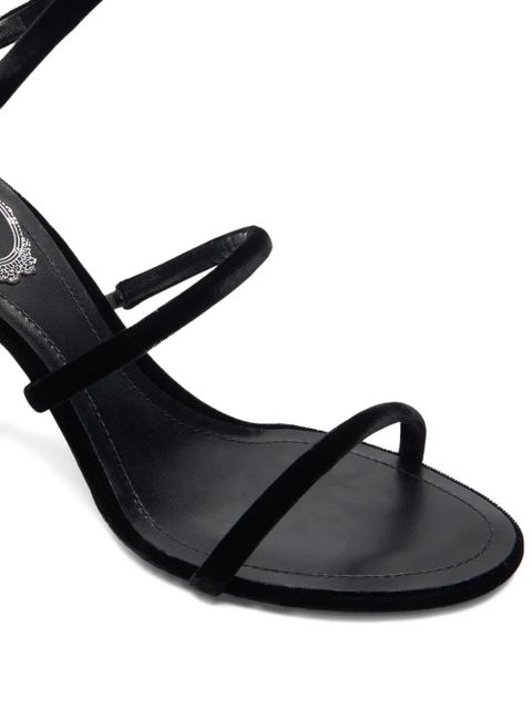 René Caovilla 80mm Cleo spiral-ankle-strap sandals - Black