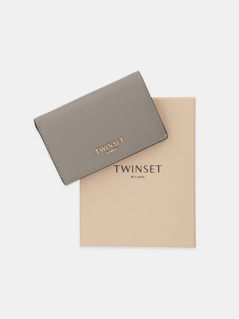 Twinset portfel damski kolor szary 252TL8013
