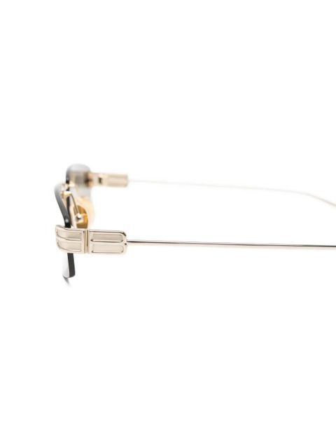 Balenciaga Eyewear rectangle sunglasses - Gold