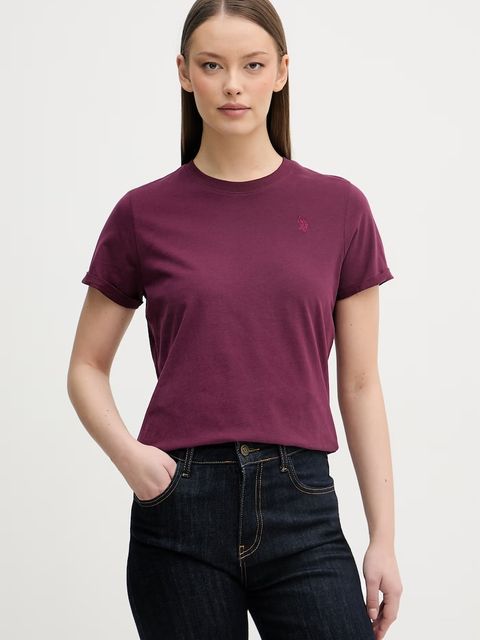 U.S. Polo Assn. T-shirt damski bawełniany CREW NECK - zdjęcie produktu nr 2