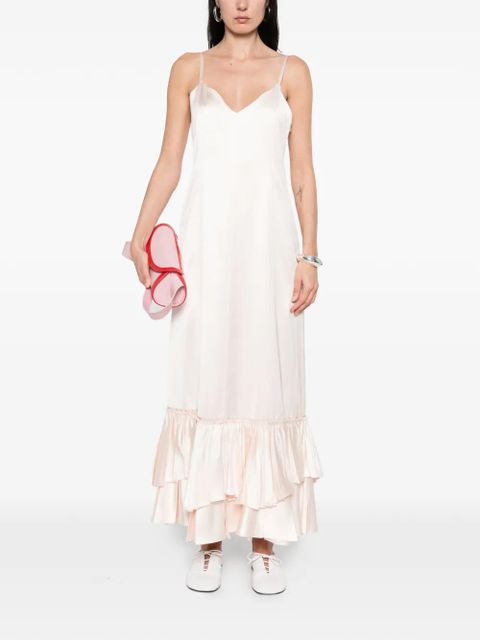 Jil Sander ruffled slip dress - Pink - zdjęcie produktu nr 2