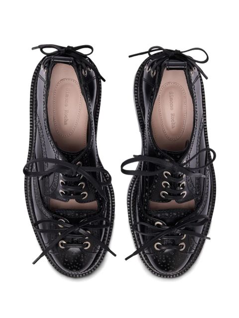 Simone Rocha cut-out brogues - Black