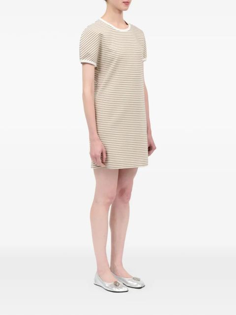 MM6 Maison Margiela striped mini dress - Neutrals