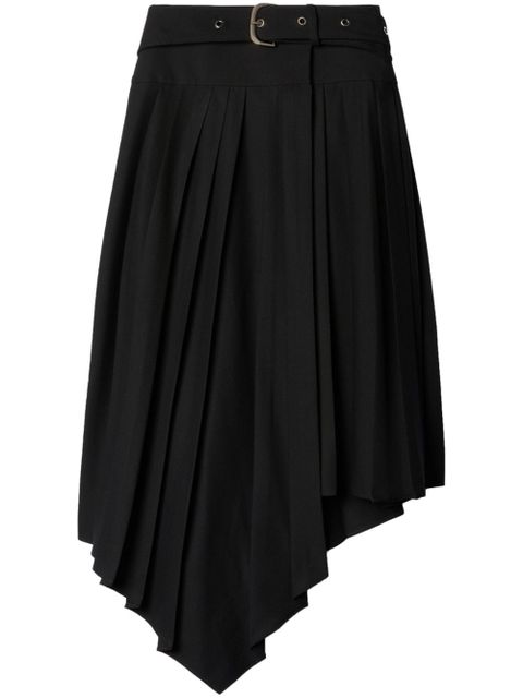 Off-White Tech Drill pleated asymmetric skirt - Black - zdjęcie produktu nr 1