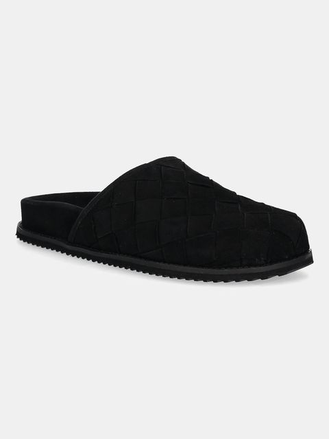 Answear.LAB kapcie zamszowe kolor czarny