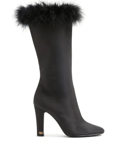 Valentino Garavani 100mm Hotty boots - Black - zdjęcie produktu nr 1