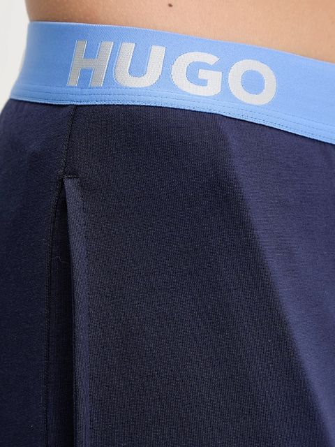 HUGO spodnie lounge kolor granatowy gładkie 50520499