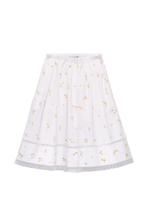 Prada embroidered poplin skirt - White - zdjęcie produktu nr 1