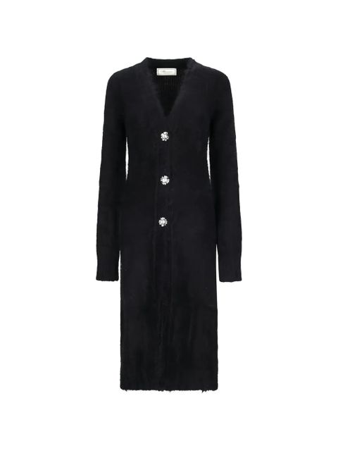 Blumarine single-breasted knitted coat - Black - zdjęcie produktu nr 1