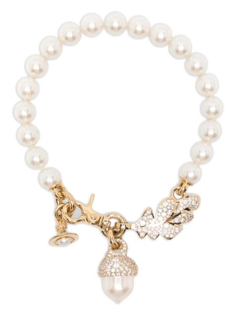 Vivienne Westwood pearl embellished pendant necklace - White - zdjęcie produktu nr 1