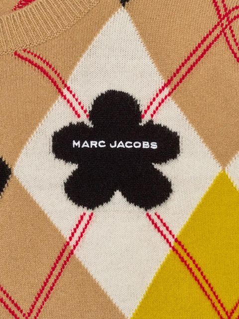 Marc Jacobs flower-embellished sweater - Brown