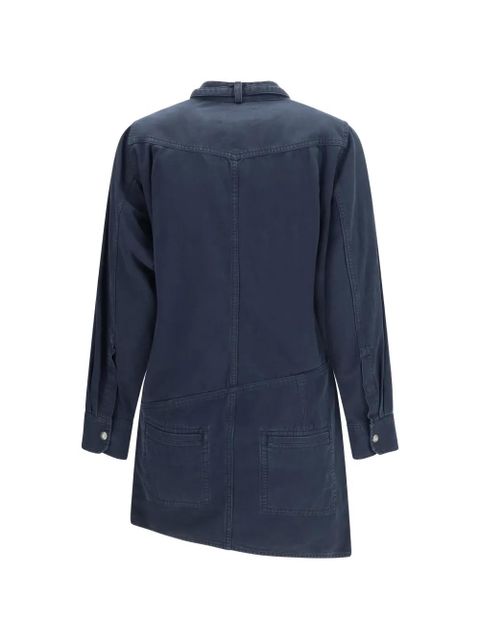 MARANT ÉTOILE Nouria asymmetric button-fastening mini dress - Black - zdjęcie produktu nr 2