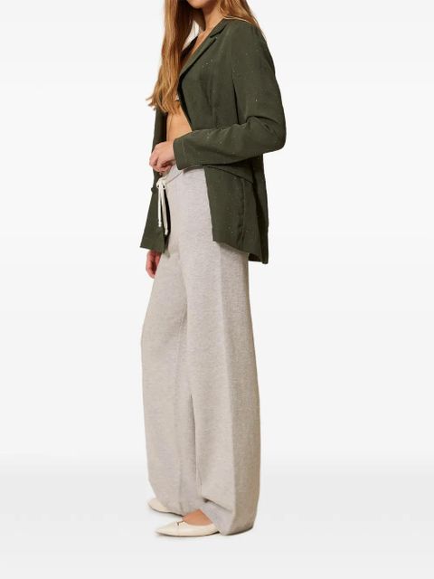 TWINSET drawstring knit trousers - Grey