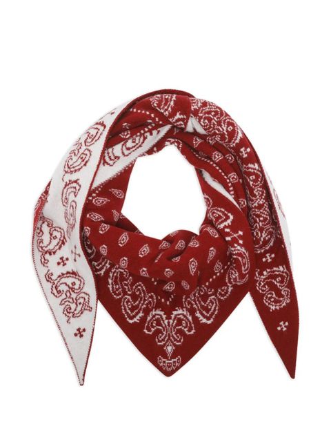 Guest In Residence paisley-patterned scarf - Red - zdjęcie produktu nr 1