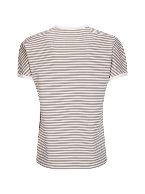 MM6 Maison Margiela striped T-shirt - Neutrals - zdjęcie produktu nr 2