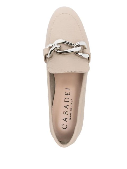 Casadei chain-detail loafers - Neutrals