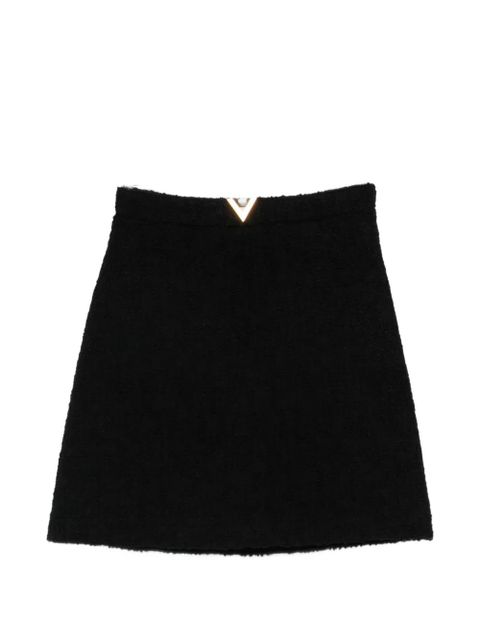 Valentino Garavani triangle-detail mini skirt - Black - zdjęcie produktu nr 1