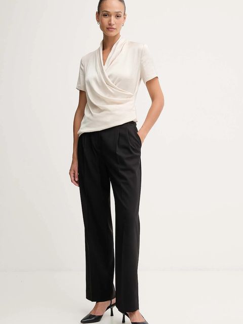 Joseph Ribkoff bluzka damska kolor beżowy gładka 253237F25