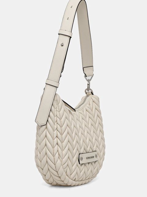 Karl Lagerfeld torebka K/WEAVE kolor beżowy B1W30080