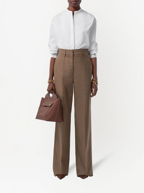 Burberry monogram-motif cotton shirt - White