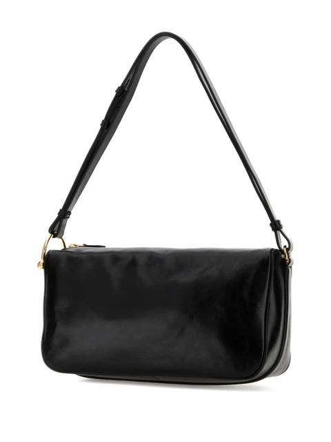 Gucci half horsebit leather shoulder bag - Black