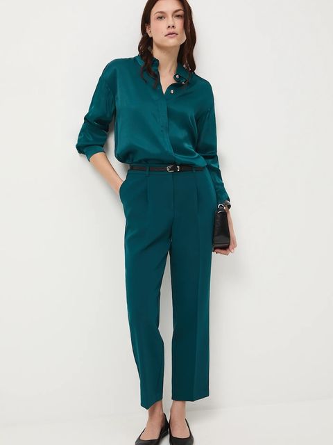 Medicine spodnie damskie kolor zielony - zdjęcie produktu nr 1