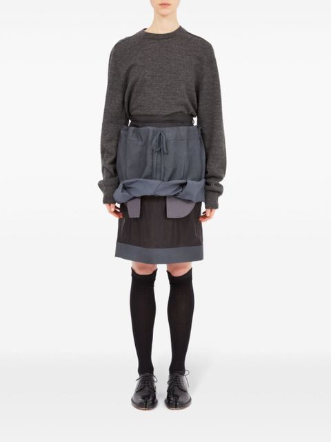 Maison Margiela layered knee-length skirt - Grey - zdjęcie produktu nr 2