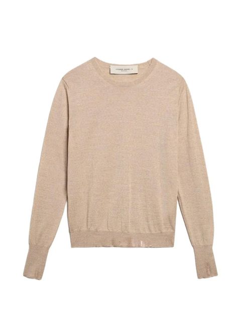 Golden Goose distressed fine-knit jumper - Neutrals - zdjęcie produktu nr 1