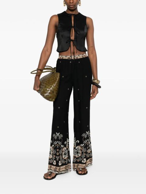 TWINSET floral-print pants - Black - zdjęcie produktu nr 2