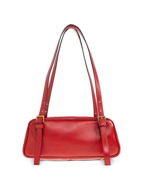 Versace buckle medusa leather tote bag - Red