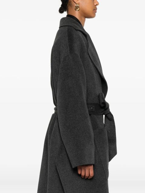 Nanushka belted wool coat - Grey
