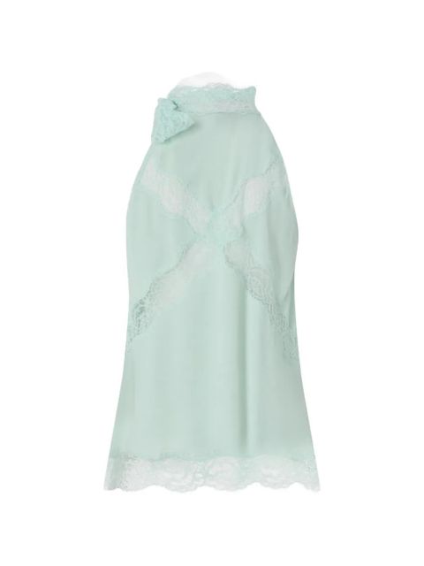 PINKO halterneck lace top - Green - zdjęcie produktu nr 2