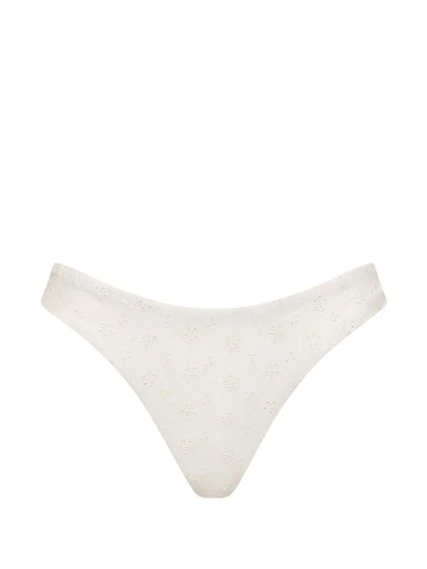 Faithfull the Brand Halo broderie anglaise bikini bottoms - White - zdjęcie produktu nr 1