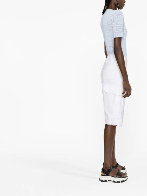 Givenchy cargo bermuda shorts - White