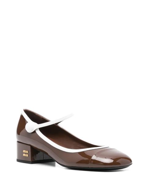 Miu Miu 35mm two-tone pumps - Brown - zdjęcie produktu nr 2