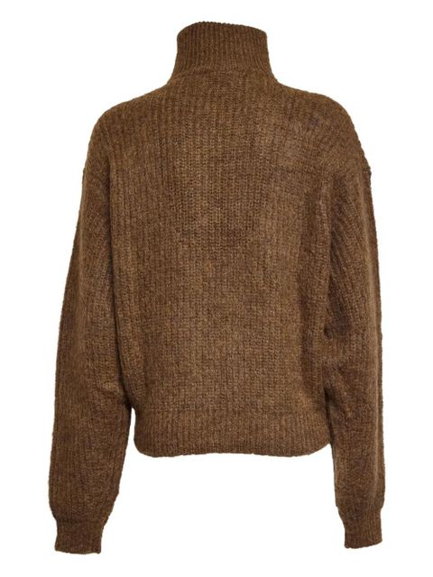 ISABEL MARANT Danita half-zip sweater - Brown