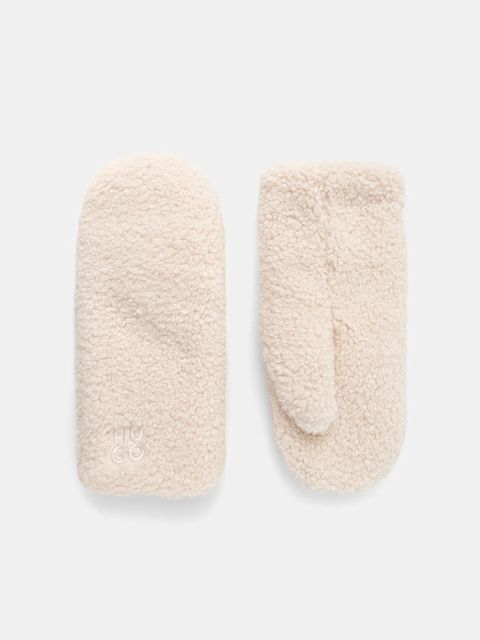 HUGO rękawiczki damskie kolor biały 50548780 - zdjęcie produktu nr 1