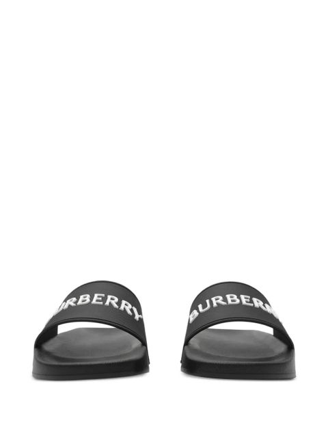 Burberry logo slides - Black - zdjęcie produktu nr 2
