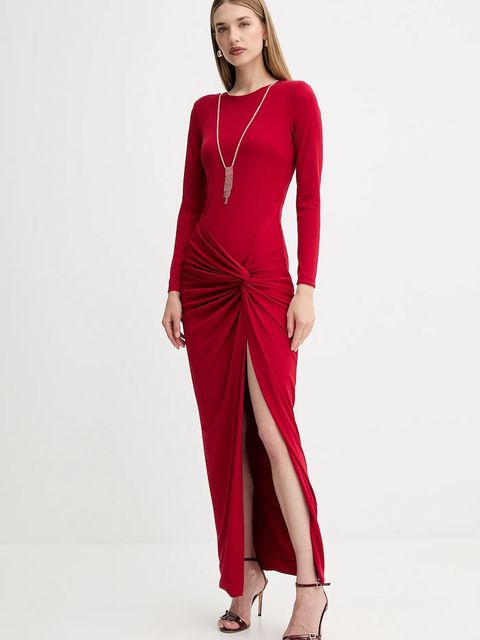 Fracomina sukienka kolor czerwony maxi dopasowana FQ25WD3006W62601 - zdjęcie produktu nr 1