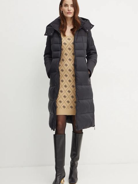 Guess sukienka z domieszką wełny SARAH