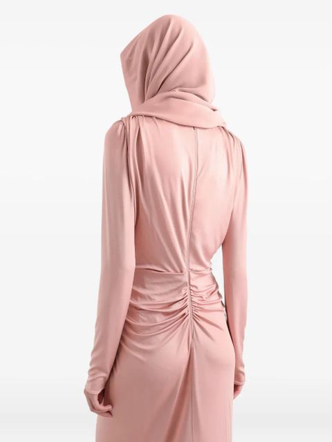 Dolce & Gabbana knot long-sleeve dress - Pink