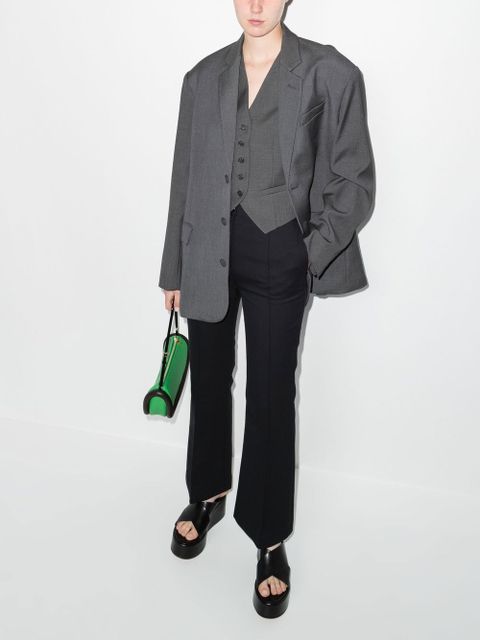 The Frankie Shop Gelso Oversized single-breasted blazer - Grey