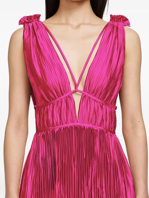 Simkhai Ostara pleated maxi dress - Pink
