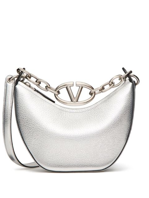Valentino Garavani mini VLogo Moon Hobo bag - Silver - zdjęcie produktu nr 1