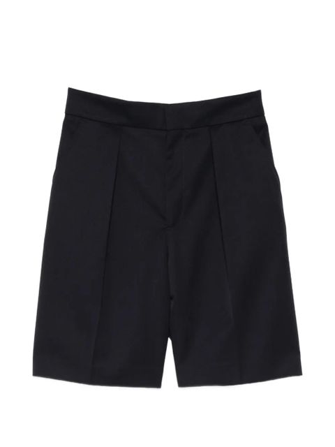 Victoria Beckham pleated-front shorts - Blue - zdjęcie produktu nr 1