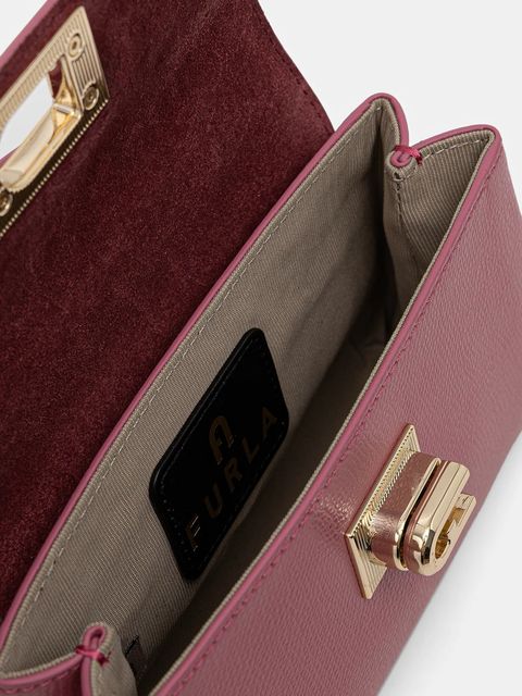 Furla torebka skórzana kolor różowy WE00423.ARE000.4147S