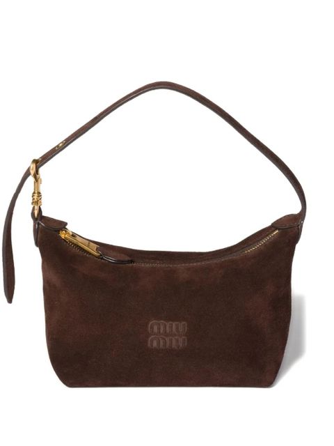 Miu Miu suede shoulder bag - Brown
