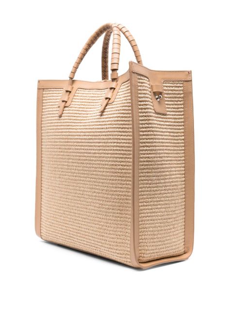 Casadei Beaurivage raffia tote bag - Brown - zdjęcie produktu nr 2